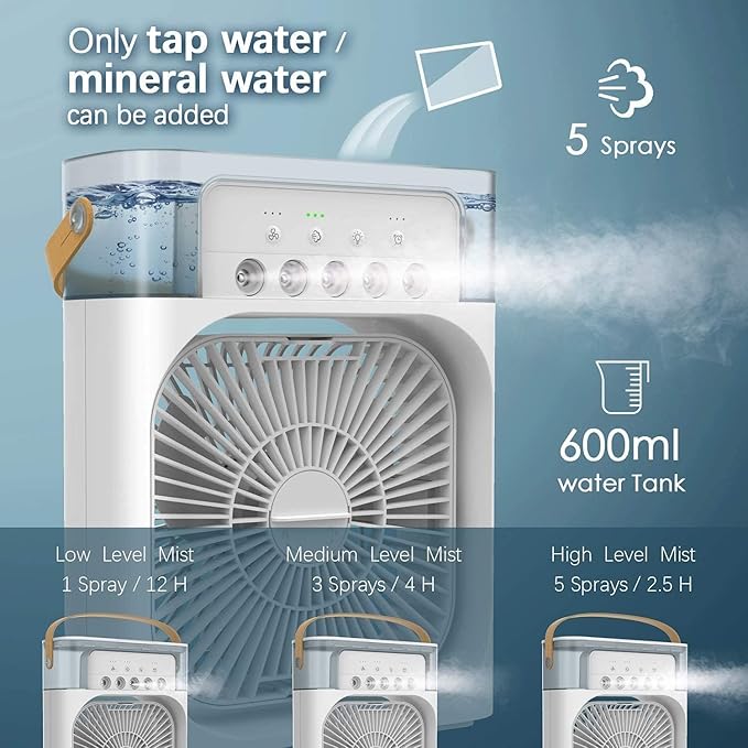 Breeztron Portable Air Cooler Fan with Water Tank